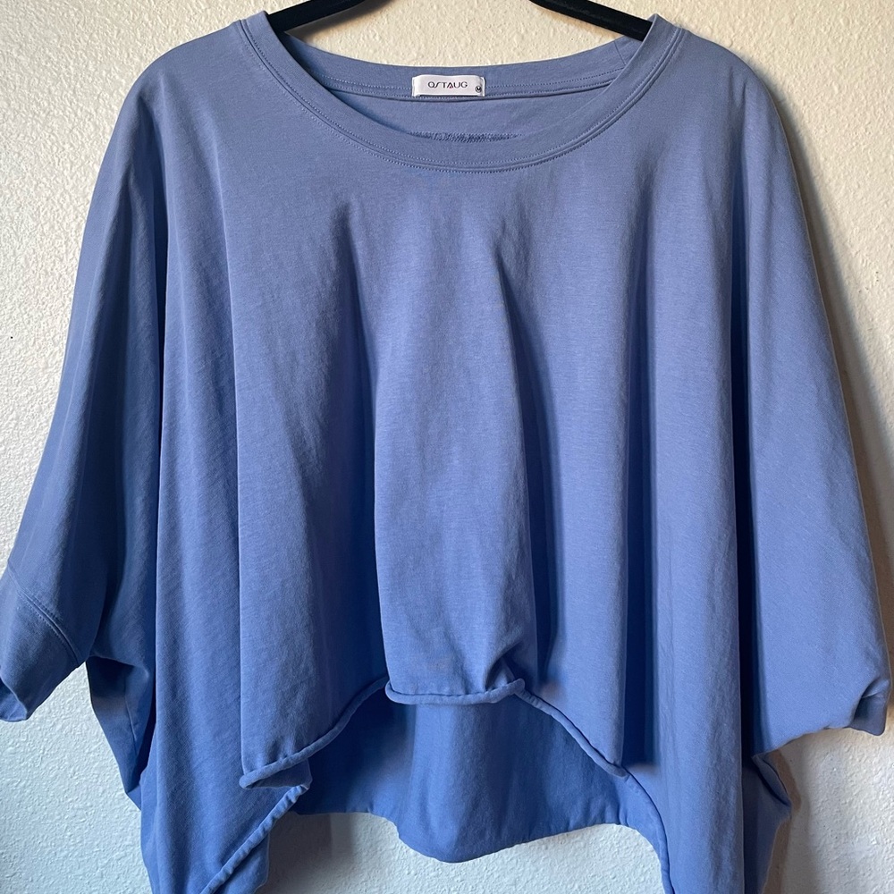 Women’s Casual Oversized Crop Tee | Size Medium